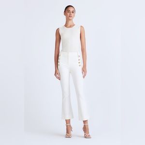 10 Crosby Derek Lam White Cropped Pants